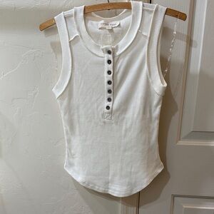 White Sleeveless Top by Hippie Rose